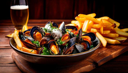 Belgian Moules-frites