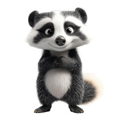 Naklejka premium Badger isolated on transparent png background