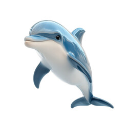 Obraz premium Dolphin isolated on transparent png background