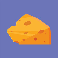 Cheese Illustration vector. Cheese food icon vector. 