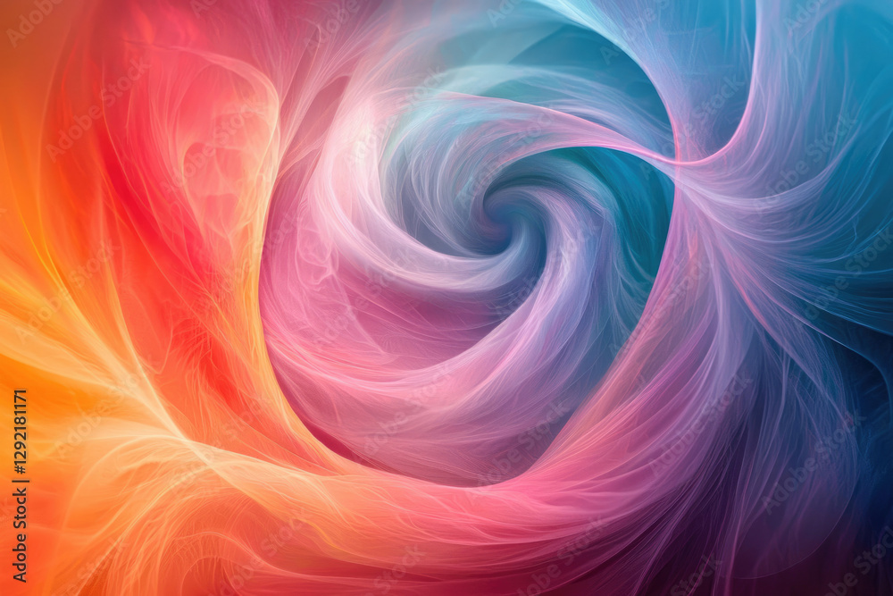 Poster Abstract swirling vibrant colors, creating a mesmerizing and dynamic visual experience.