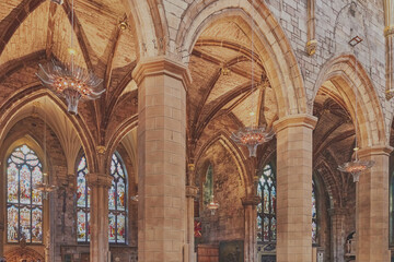 St Giles` Cathedral, Edinburgh, Scotland, United Kingdom