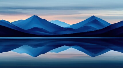 Mountains, Lake, Sunset, Clouds