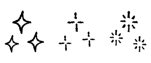 手描きのキラキライラストセット