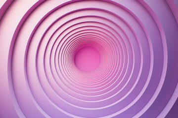 Abstract image of concentric circles in shades of pink, creating an illusion of depth and a tunnel-like effect.