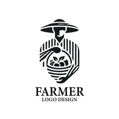 Farmer Vector Logo Design
