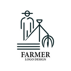 Farmer Vector Logo Design