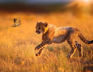 cheetah and cub