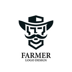 Farmer Vector Logo Design