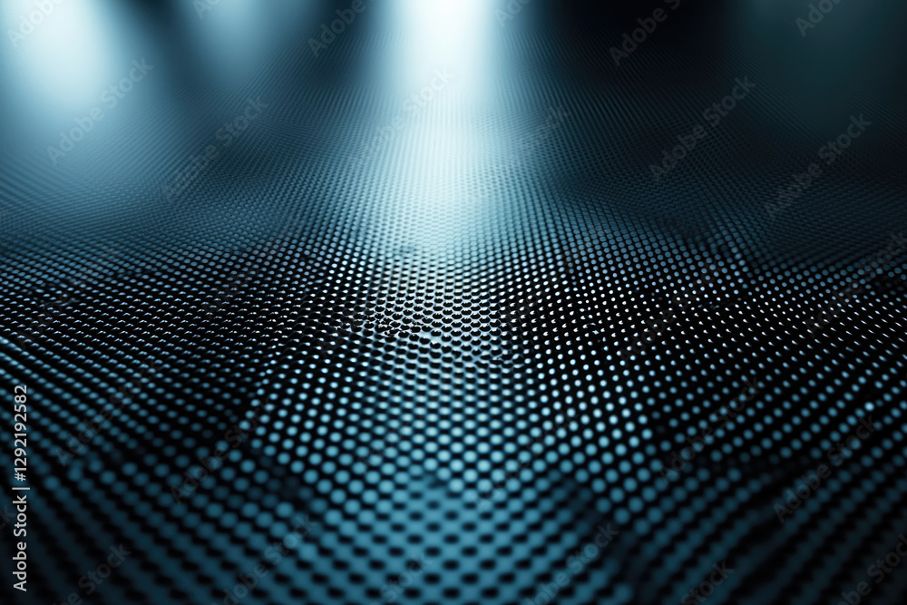Aufkleber Abstract background with a textured surface, illuminated by spotlights, creating a futuristic and technological feel.