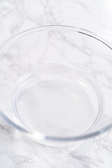 Large Glass Mixing Bowl Ready for Washing Strawberries