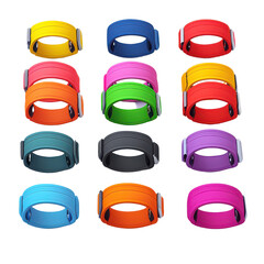 Sports Wristbands Outline isolated on transparent png background