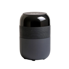 High Tech Modern Portable Speaker with Google Assistant Isolated on Transparent Background