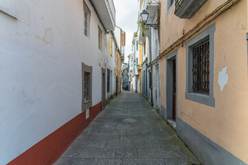 Architecture in the old town of Viveiro, Galicia, Spain