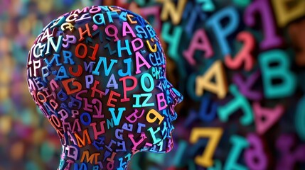 A conceptual representation of learning to read, focusing on language comprehension, literacy, and challenges for individuals on the autistic spectrum.  
