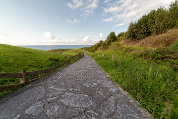 Sunset at the Providencia viewpoint, It is a viewpoint worth reviewing in Gijon both for its views and for the walk that leads to it.