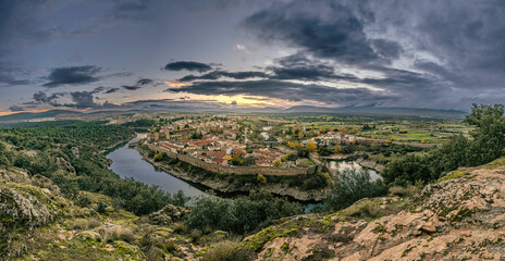 Medieval town of Buitrago de Lozoya in Madrid, Spain