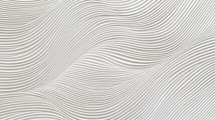 Wavy white stripes forming sleek geometric pattern, providing elegant abstract texture with smooth, flowing lines complementing contemporary minimalist design aesthetic