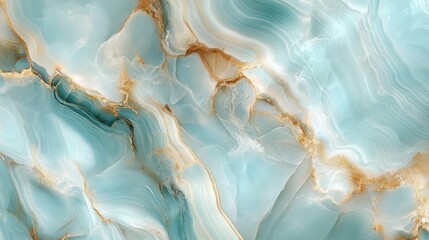 Luxurious turquoise and gold marble surface featuring swirling patterns, creating sophisticated background with elegant, modern aesthetic for high end design projects