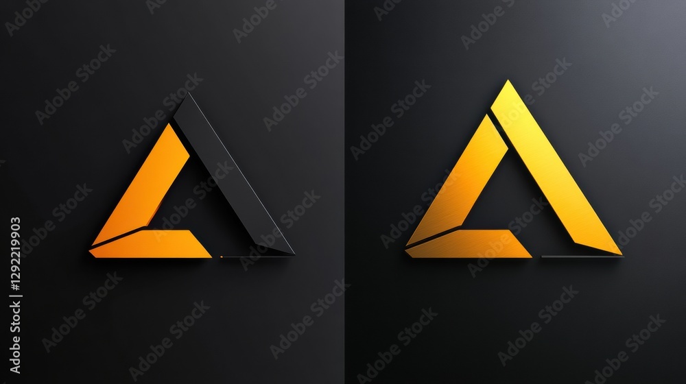 Aufkleber comparison of outdated logo and modern sleek redesigned logo illustrating branding evolution for a c