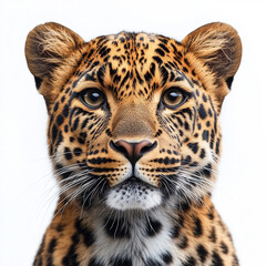 Obraz premium Close-up portrait of a young leopard