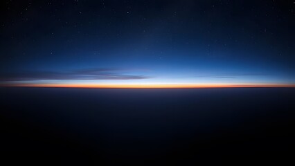 Obraz premium Infinite Depths Twilight Transition in Cosmic Panorama