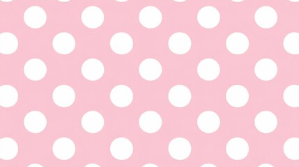 A soft pink background with white polka dots, perfect for wedding invitations, baby shower decor, or crafting projects, This playful design adds a charming touch to various printed materials,