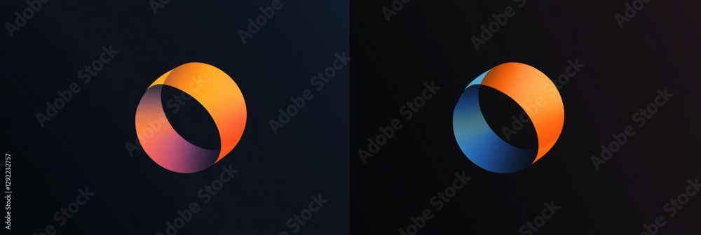 Aufkleber comparison of outdated logo and modern sleek redesigned logo showcasing branding evolution in visual