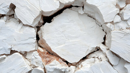 White cracked clay texture background