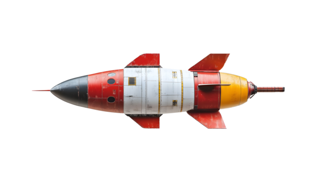 rocket on transparent background