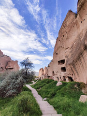 beautiful mountain scenery in the city Cappadocia in Turkey