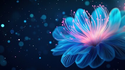 Fototapeta premium a flower on a dark background