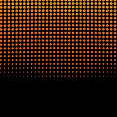 Orange Dot Gradient on Black Background