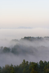 Sächsische schweiz, nebel, landschaft, see, nebel, wasser, natur, morgen, himmel, wald,...