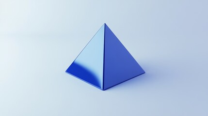 pyramid icon.Thin Linear, Gradient, Blue Stroke and bold Style Design Isolated On White Background