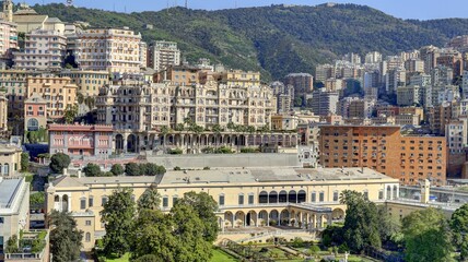 centre ville de Gênes en Italie et ses principaux monuments