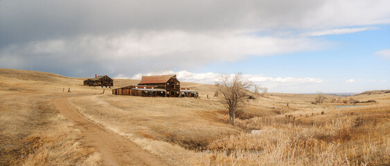 old abandoned cattle farm