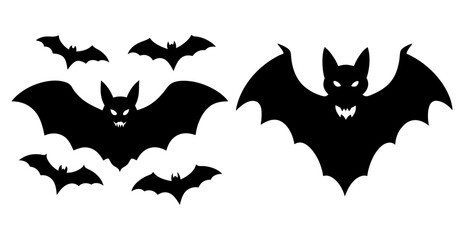  Halloween Bat Bundle Stunning Silhouettes for Spooky and Nature Themed Art