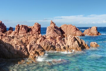 Costa Paradiso en Sardaigne au bord de la Méditerranée
