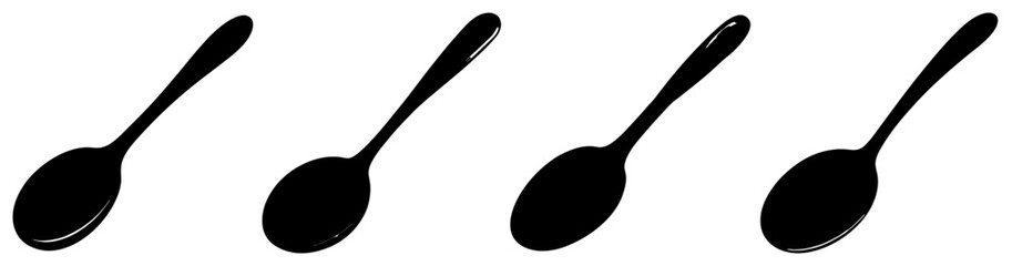 Spoon Silhouette Bundle Minimalist Designs for Kitchen, Nature, and Creative Projects