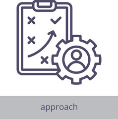 Approach Icon Element For Design Graphic