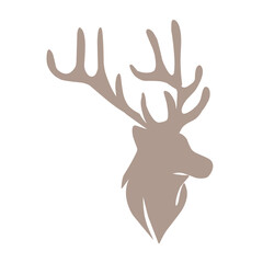 Obraz premium Deer head illustration vector