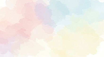 Soft pastel watercolor background with gentle brush strokes and organic textures