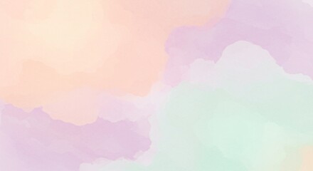 Soft pastel watercolor background with gentle brush strokes and organic textures