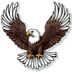 Obraz premium Bald Eagle in Flight