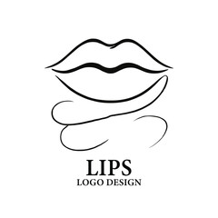 Lips Vector Logo Design