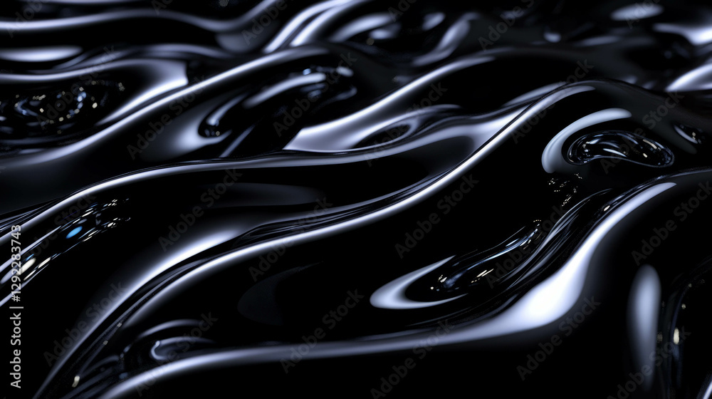 Poster abstract liquid flow simulation design for background and artistic concepts