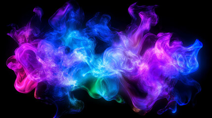 Vibrant abstract liquid simulation with swirling colors for creative design