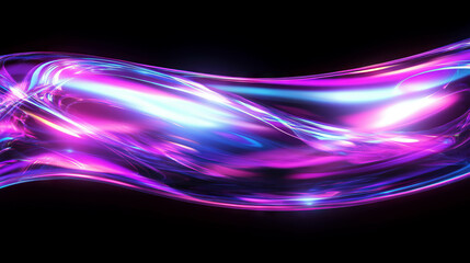 Vibrant holographic abstract textures in dynamic flow for creative designs