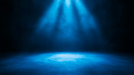 Fototapeta premium Dreamy ethereal blue light background for creative designs and visuals